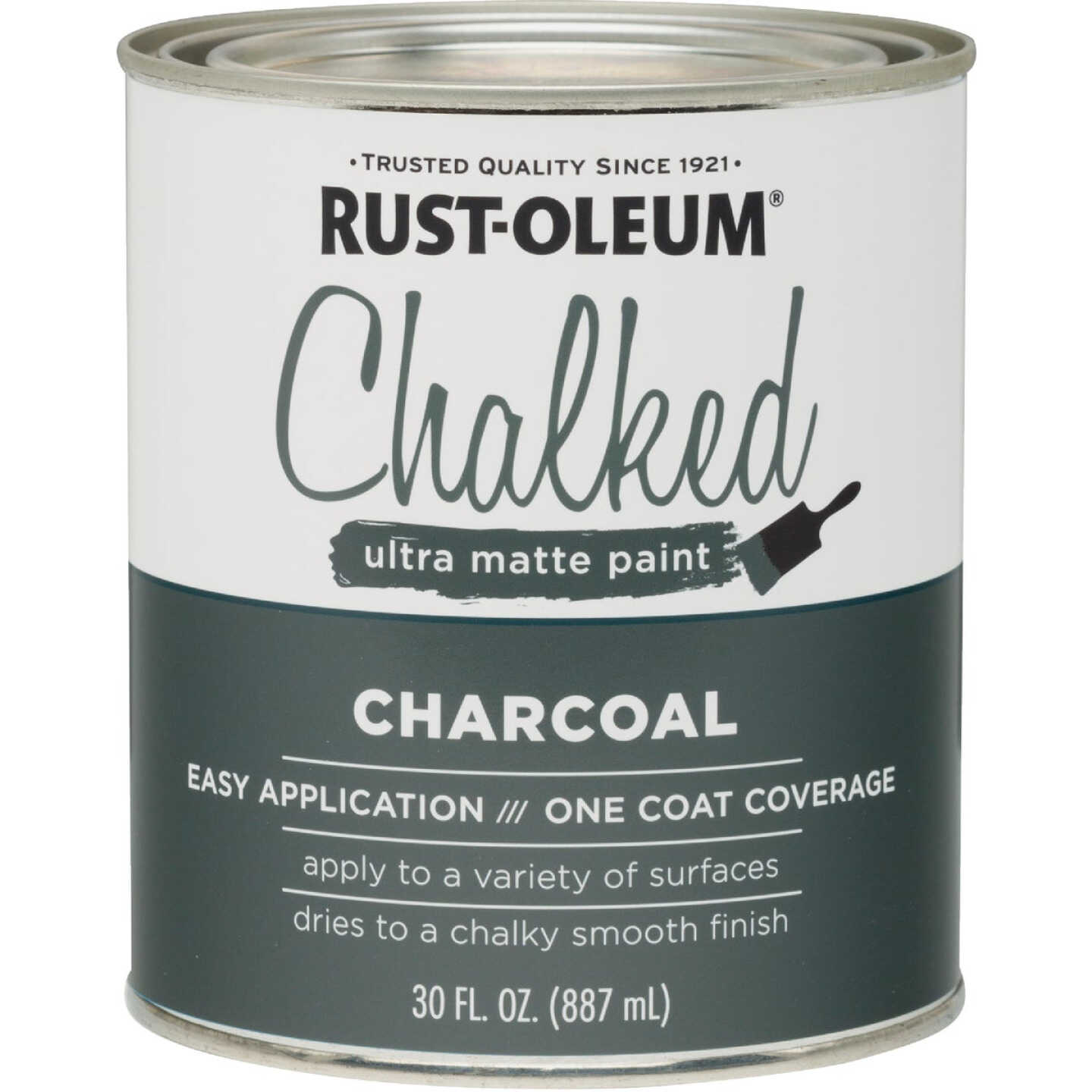 Rust-Oleum Chalked Ultra Matte Paint - 285143, Quart, Aged Gray